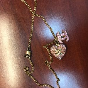Chanel heart necklace/choker